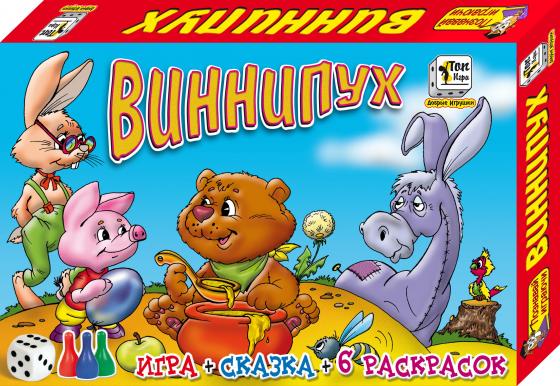 

Настольная игра развивающая ИгриКо Винни Пух + 6 раскрасок 8195