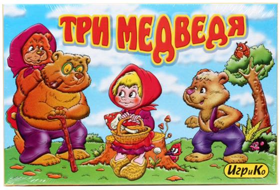 

Настольная игра развивающая ИгриКо "Три медведя" + 6 раскрасок 0441