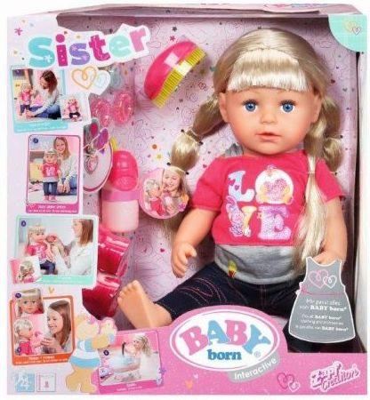 

Кукла ZAPF Creation BABY born Сестричка 43 см поющая пьющая 820-704