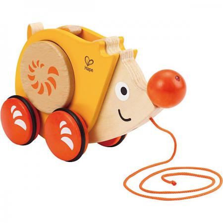 

Деревянная игрушка Hape Каталка "Ёжик"