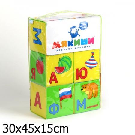 

Кубики МЯКИШИ Умная азбука 206 6 шт 206