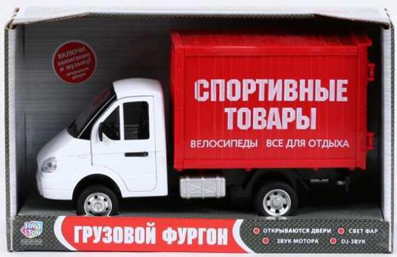 

МАШИНА ИНЕРЦ. ФУРГОН СПОРТТОВАРЫ, СВЕТ+ЗВУК, ОТКРЫВ ДВЕРИ, РУСС СЕРИЯ 9077-C В КОР. в кор.2*12шт