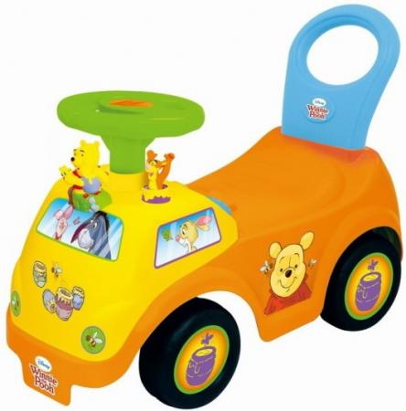 

Каталка-машинка Kiddieland Винни пластик от 1 года музыкальная желтый