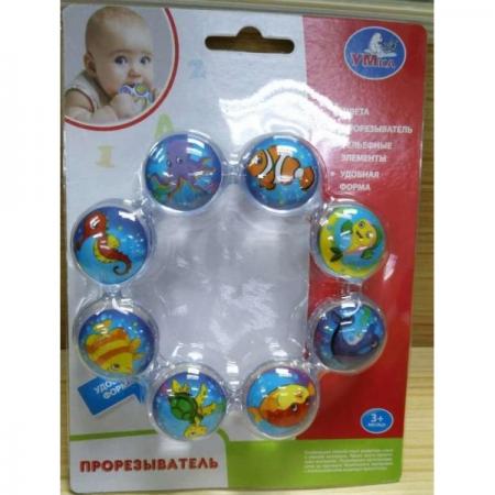 

ПРОРЕЗЫВАТЕЛЬ ТМ УМКА "ОБИТАТЕЛИ МОРЯ" НА КАРТ. (РУСС. УП.) в кор.6*24шт