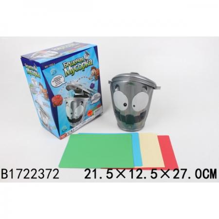 

Игра настольная "Бешеная мусорка" на бат. 1252-2 в русс. кор. в кор.2*18шт