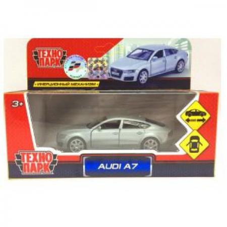 

ТМ Технопарк. Машина металл "Audi A7", масштаб 1:43, открыв. двери, инерц. в русс кор в кор.2*36шт