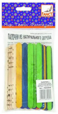 

ПАЛОЧКИ деревянные закруглённые фигурные цветные,114 x 10 мм, 50 шт., п/п с е/подвесом