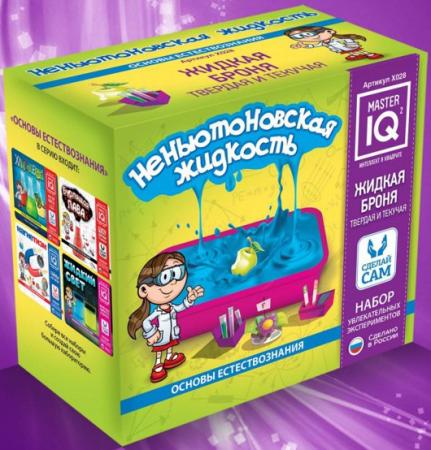 

Набор для опытов Master IQ Юный Химик: Неньютоновская жидкость X028