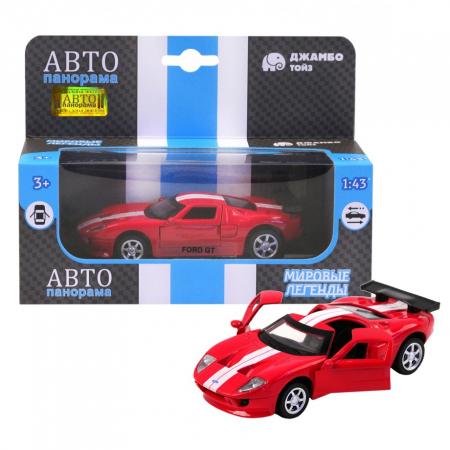 

Инерционная машинка Автопанорама Ford GT 1:40 красный