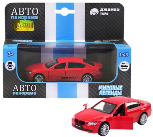 

ТМ "Автопанорама" Машинка металл. 1:46 BMW 760 LI, красный, инерция, откр. двери, в/к 17,5*12,5*6,5