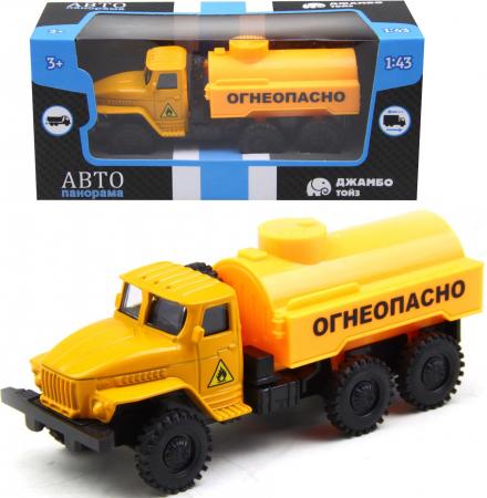 

ТМ "Автопанорама" Машинка металлическая 1:43, цвет желтый, инерция, в/к 7*16*6,2 см