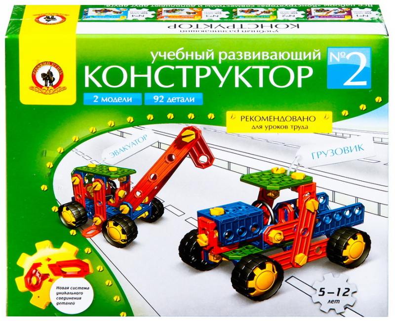 

Конструктор Технолог Учебный развивающий конструктор № 2 92 элемента