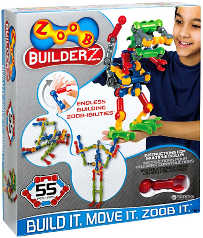 

Конструктор ZOOB BuilderZ 55 элементов OZ11055TL
