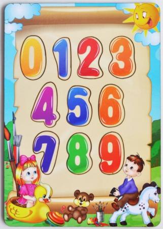 

Развивающая игрушка: рамка-вкладка «Учим цифры»