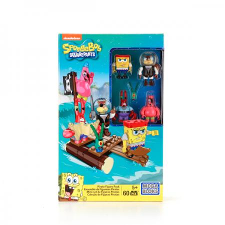 

"МАТТЕЛ". MEGA BLOKS SPONGEBOB НАБОР ИЗ 4 ФИГУРОК "ПИРАТЫ" в кор.6шт