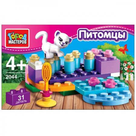 

КОНСТРУКТОР "ГОРОД МАСТЕРОВ" ПИТОМЦЫ: КОШЕЧКА В РУСС. КОР. в кор.80шт