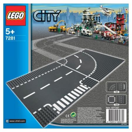 

LEGO CITY SUPPLEMENTARY Т-ОБРАЗНЫЙ ПЕРЕКРЁСТОК И ПОВОРОТ в кор.10шт