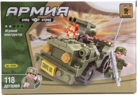 

КОНСТРУКТОР ПЛАСТ. МАШИНА ВОЕННАЯ С ФИГУРКАМИ, 118ДЕТ. В РУСС. КОР. в кор.2*36шт