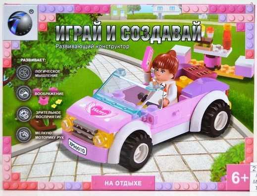 

КОНСТРУКТОР ПЛАСТ. МАШИНА С ФИГУРКОЙ, 88ДЕТ. В РУСС. КОР. 19*14*4,5СМ в кор.2*72шт