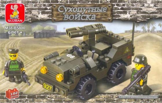 

КОНСТРУКТОР ПЛАСТ. "СУХОПУТНЫЕ ВОЙСКА" С ФИГУРКАМИ, 102ДЕТ. В РУСС. КОР. 20*12*4СМ в кор.72шт