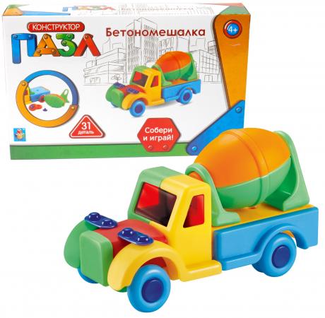 

Пазл-конструктор 1toy Бетономешалка 31 элемент
