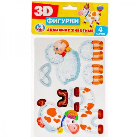 

ДОМАШНИЕ ЖИВОТНЫЕ. 3D ФИГУРЫ. КАРТОН. 2 ПЛАНШЕТА РАЗМЕРОМ 150Х210ММ в кор.70шт