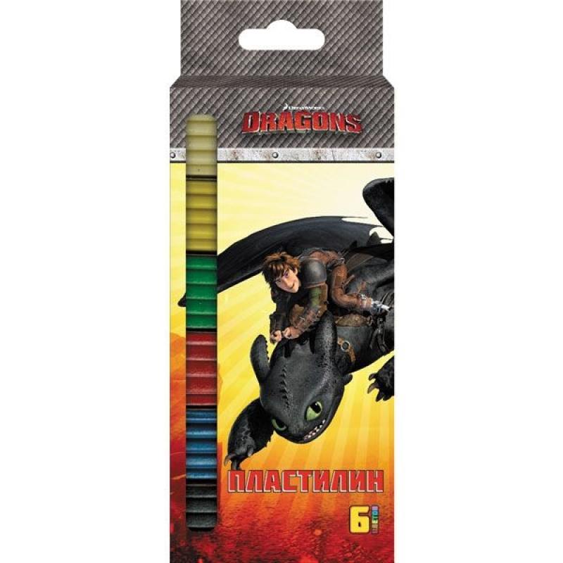 

Пластилин ACTION! DRAGONS, 6 цв, 120 гр, карт. уп. с европодвесом