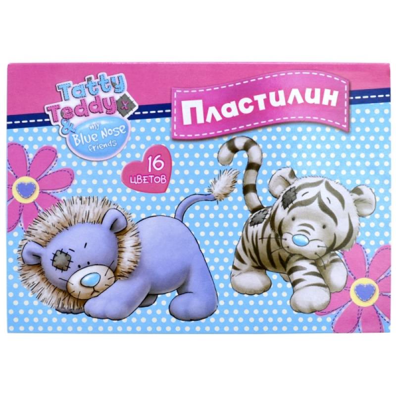 

Пластилин ACTION! TATTY TEDDY, 16 цв, 320 гр, карт. уп. с европодвесом