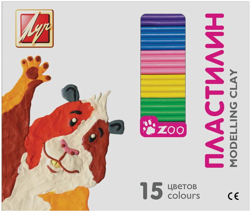 

Пластилин /ЗОО/ (МИНИ), 15 цв.