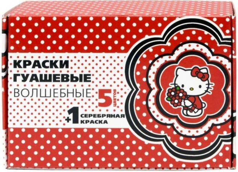 

Гуашь волшебная HELLO KITTY , 5 цв. + серебро, 20 мл