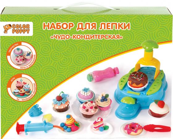

Набор для лепки Color Puppy "Чудо-кондитерская", тесто 300 г, аксессуары 631725