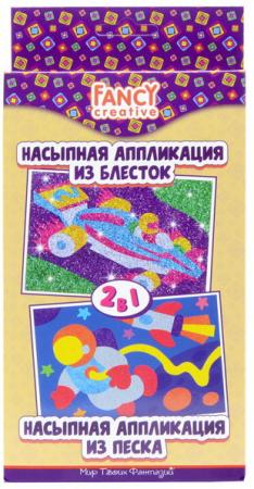 

Набор для творчества Насыпная аппликация Блестки и песок 2 в 1, коробка с е/п