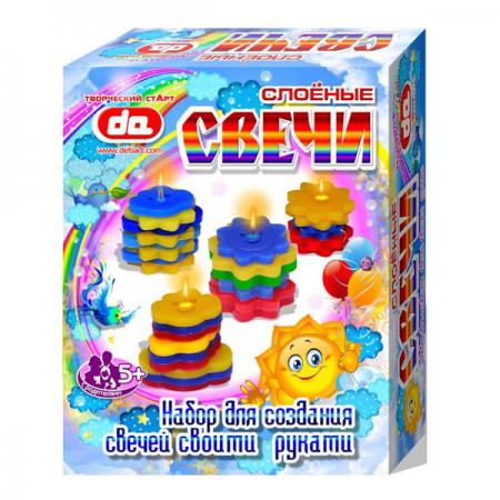 

НАБОР СЛОЁНЫЕ СВЕЧИ "ТУЧКИ-СОЛНЫШКИ" в кор.10шт
