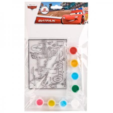 

ВИТРАЖ "MULTIART" DISNEY ТАЧКИ С КРАСКАМИ И КИСТЬЮ, 2 В АССОРТ. В ПАК. в кор.4*48шт