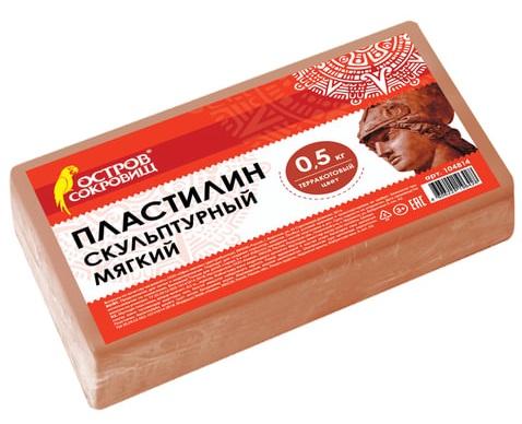 

Пластилин ОСТРОВ СОКРОВИЩ скульптурный 1 цвет 104814
