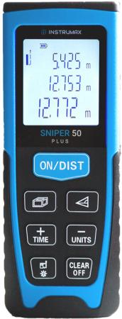 

Дальномер лазерный INSTRUMAX SNIPER 50 PLUS 0.05-50м ±1.5мм 2хААА
