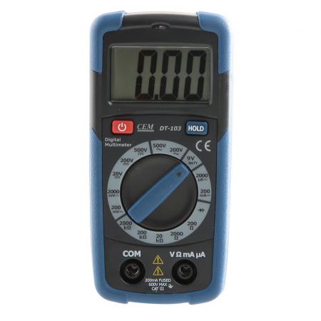 

Мультиметр цифровой СЕМ DT-103 карманный тестер