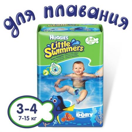 

HUGGIES Подгузники-трусики для плавания размер 3-4 7-15кг 12шт