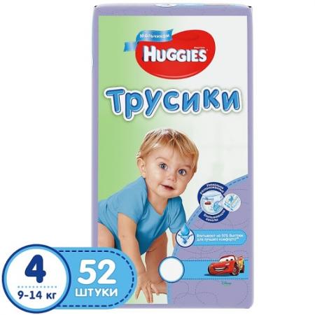 

HUGGIES Подгузники-трусики Литтл Волкерс Размер 4 9-14кг 52шт для мальчиков