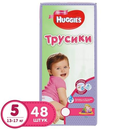 

HUGGIES Подгузники-трусики Литтл Волкерс Размер 5 13-17кг 48шт для девочек