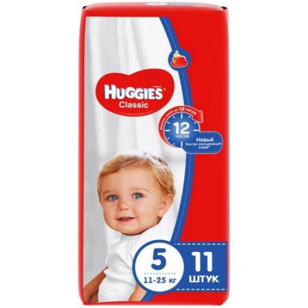 

HUGGIES Подгузники CLASSIC Размер 5 11-25кг 11шт