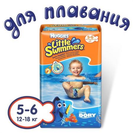 

HUGGIES Подгузники-трусики для плавания размер 5-6 12-18кг 12шт