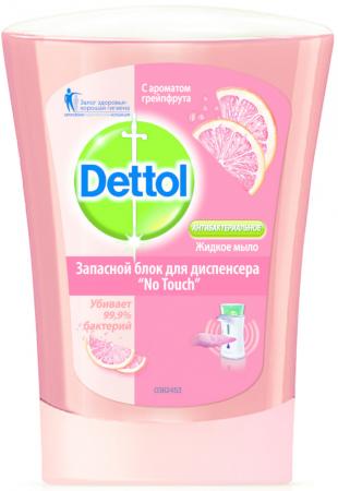 

DETTOL Антибакт.жидк. мыло для рук с ароматом Грейпфрута запасной блок для диспенсера No Touch 250 м