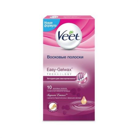 

VEET Восковые полоски с ароматом бархатной розы и эфирными маслами Easy Gel-wax 10 шт