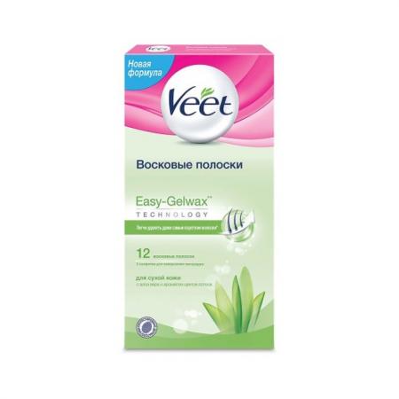 

VEET Восковые полоски для сухой кожи c технологией Easy Gel-wax 12шт