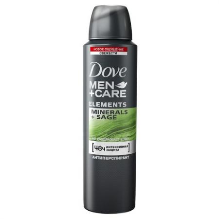 

DOVE Дезодорант-антиперспирант аэрозоль мужской ELEMENTS Свежесть Минералов и Шалфея 0.15л