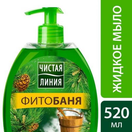 

ЧИСТАЯ ЛИНИЯ Мягкое мыло для лица и рук ФИТОбаня 520мл