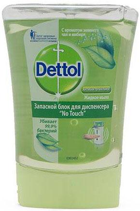

DETTOL Антибакт.жидк. мыло для рук с ароматом Зеленого чая и имбиря запасной блок для диспенсера No