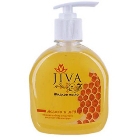 

JIVA Мыло жидкое Молоко и Мёд 300мл с дозатором