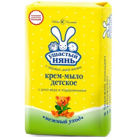 

УШАСТЫЙ НЯНЬ Туалетное мыло детское Алоэ 90 гр
